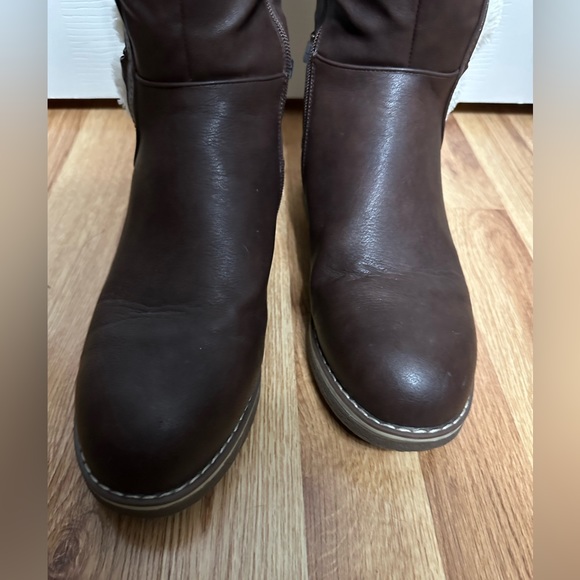 DREAM PAIRS Womens Knee High Warm Fur Winter Zip Boots - Picture 8 of 13